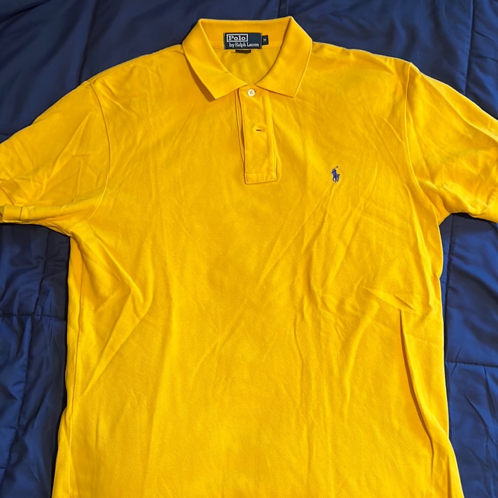 Medium yellow Polo by Ralph Lauren collar shirt
